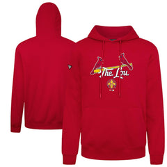 St. Louis Cardinals Levelwear City Connect Podium Back Splash Pullover Hoodie Red