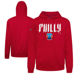 Philadelphia Phillies Levelwear City Connect Podium Back Splash Pullover Hoodie Red