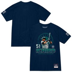 Ichiro Suzuki Seattle Mariners Hall of Fame Hitter T-Shirt Navy