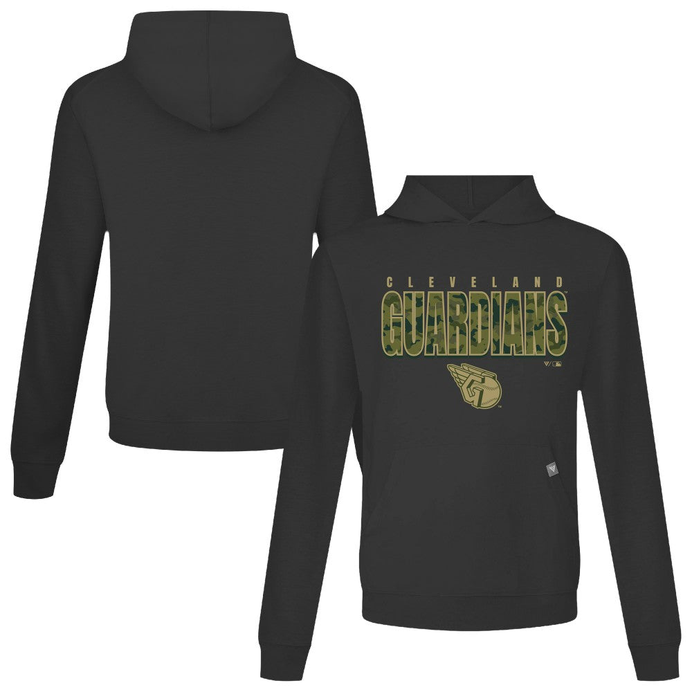 Cleveland Guardians Levelwear Relay Protect Pullover Hoodie Black