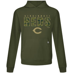 Cincinnati Reds Levelwear Relay Protect Pullover Hoodie Green
