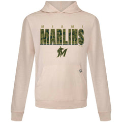 Miami Marlins Levelwear Relay Protect Pullover Hoodie Khaki