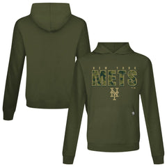 New York Mets Levelwear Relay Protect Pullover Hoodie Green