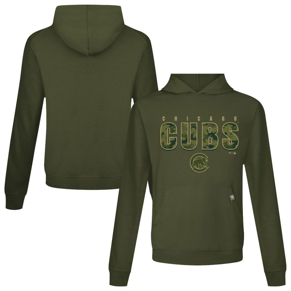 Chicago Cubs Levelwear Relay Protect Pullover Hoodie Green