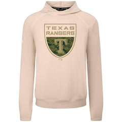 Texas Rangers Levelwear Mandate Buckler Tri-Blend Pullover Hoodie Khaki
