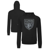 Pittsburgh Pirates Levelwear Mandate Buckler Tri-Blend Pullover Hoodie Black