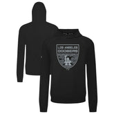 Los Angeles Dodgers Levelwear Mandate Buckler Tri-Blend Pullover Hoodie Black