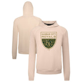 Kansas City Royals Levelwear Mandate Buckler Tri-Blend Pullover Hoodie Khaki