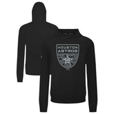 Houston Astros Levelwear Mandate Buckler Tri-Blend Pullover Hoodie Black