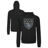 Tampa Bay Rays Levelwear Mandate Buckler Tri-Blend Pullover Hoodie Black