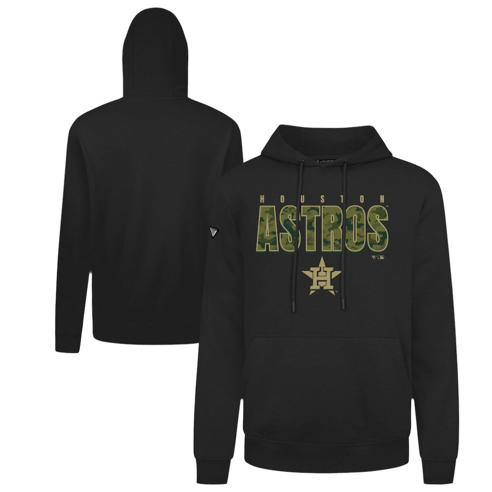 Houston Astros Levelwear Podium Protect Pullover Hoodie Black
