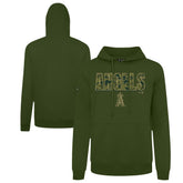 Los Angeles Angels Levelwear Podium Protect Pullover Hoodie Green