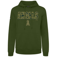 Los Angeles Angels Levelwear Podium Protect Pullover Hoodie Green