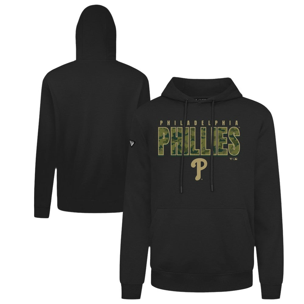Philadelphia Phillies Levelwear Podium Protect Pullover Hoodie Black