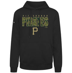 Pittsburgh Pirates Levelwear Podium Protect Pullover Hoodie Black