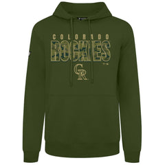 Colorado Rockies Levelwear Podium Protect Pullover Hoodie Green