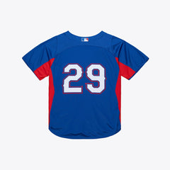 Adrian Beltre Texas Rangers Cooperstown Mesh Batting Practice Button-Up Jersey Royal