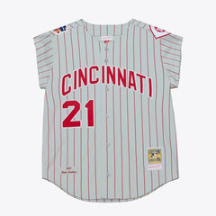 Deion Sanders Cincinnati Reds 1997 Authentic Jersey Gray