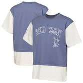 Boston Red Sox Outerstuff Youth Ultimate Pastels Premium Double Run T-Shirt Navy/Cream