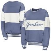 New York Yankees Outerstuff Youth Ultimate Pastels On Base Sweatshirt Blue