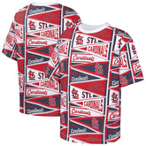St. Louis Cardinals Outerstuff Youth All-Over Pennant T-Shirt Red