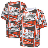 San Francisco Giants Outerstuff Youth All-Over Pennant T-Shirt Orange