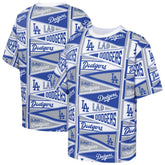 Los Angeles Dodgers Outerstuff Youth All-Over Pennant T-Shirt Blue