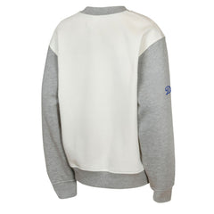 Los Angeles Dodgers Outerstuff Youth Big League Power Hit Fleece Sweatshirt Cream/Gray