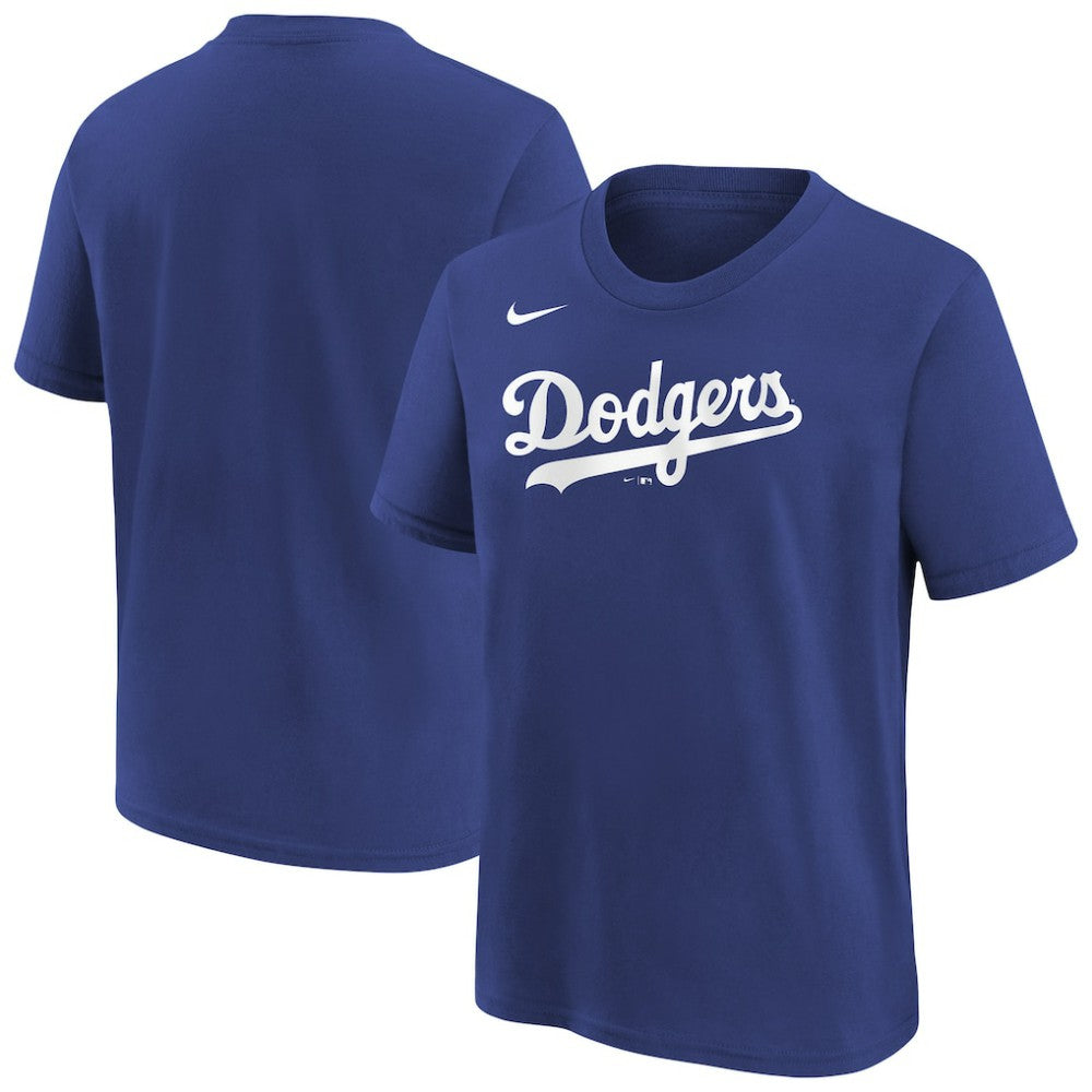 Los Angeles Dodgers Youth Wordmark T-Shirt Royal