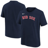 Boston Red Sox Youth Wordmark T-Shirt Athletic Navy