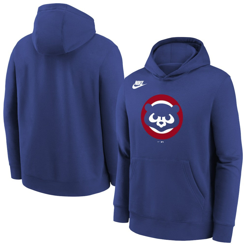Chicago Cubs Youth Club Fleece Hoodie Rush Blue