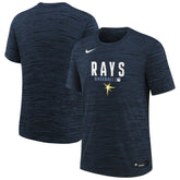 Tampa Bay Rays Youth Authentic Collection Velocity Dri-FIT T-Shirt Navy