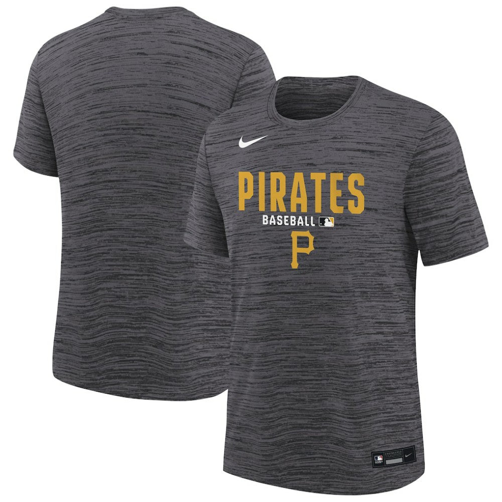 Pittsburgh Pirates Youth Authentic Collection Velocity Dri-FIT T-Shirt Black