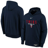 Minnesota Twins Youth Authentic Collection Therma-FIT Hoodie Navy