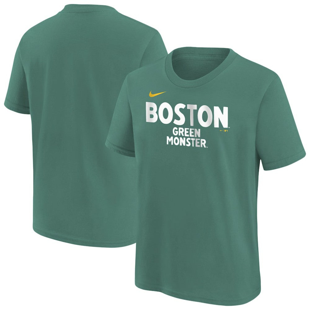 Boston Red Sox Youth City Connect Wordmark T-Shirt Green
