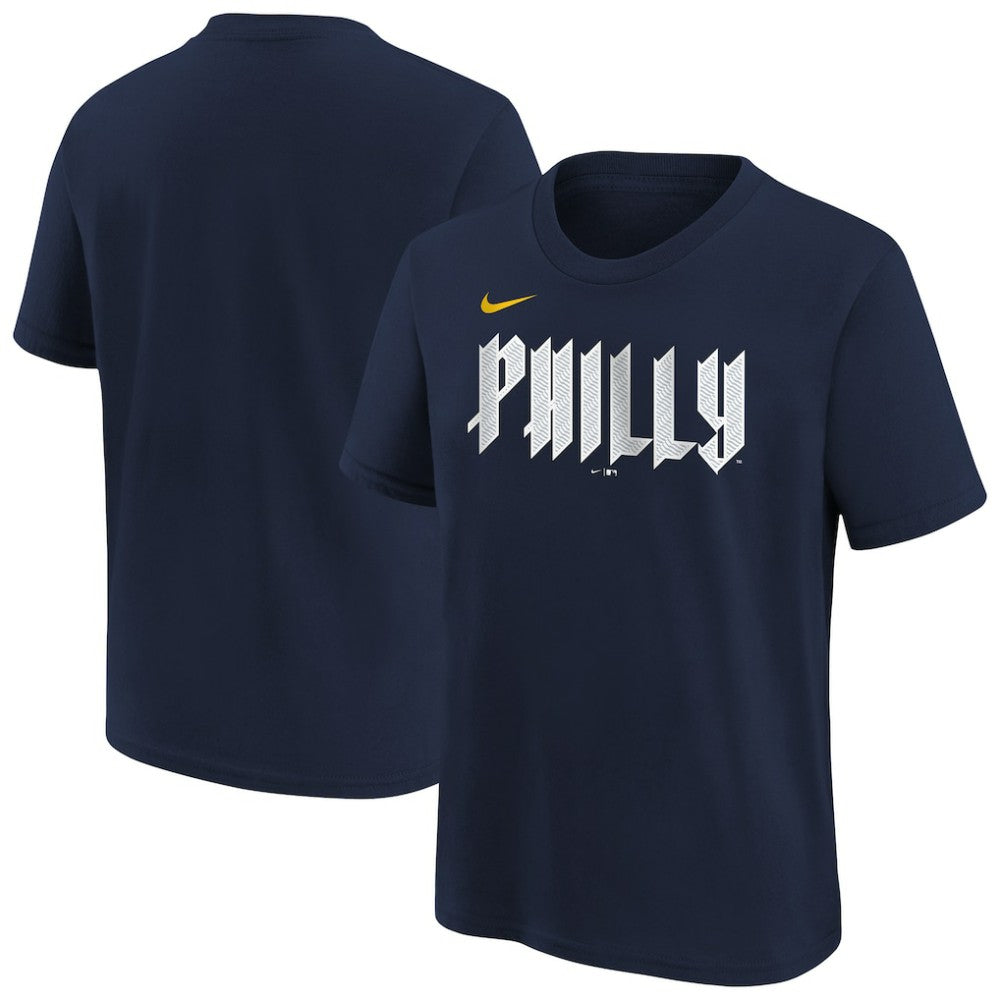 Philadelphia Phillies Youth City Connect Wordmark T-Shirt Navy