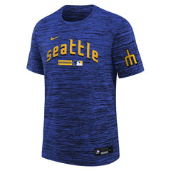 Seattle Mariners Youth City Connect Authentic Collection Velocity Dri-FIT T-Shirt Navy