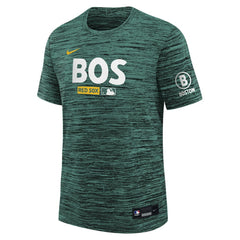 Boston Red Sox Youth Authentic Collection Velocity Dri-FIT T-Shirt Green