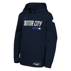 Detroit Tigers Youth Authentic Collection City Connect Therma-FIT Hoodie Navy