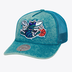 Charlotte Hornets Gameday Snow Wash Adjustable Trucker Hat - Teal discount