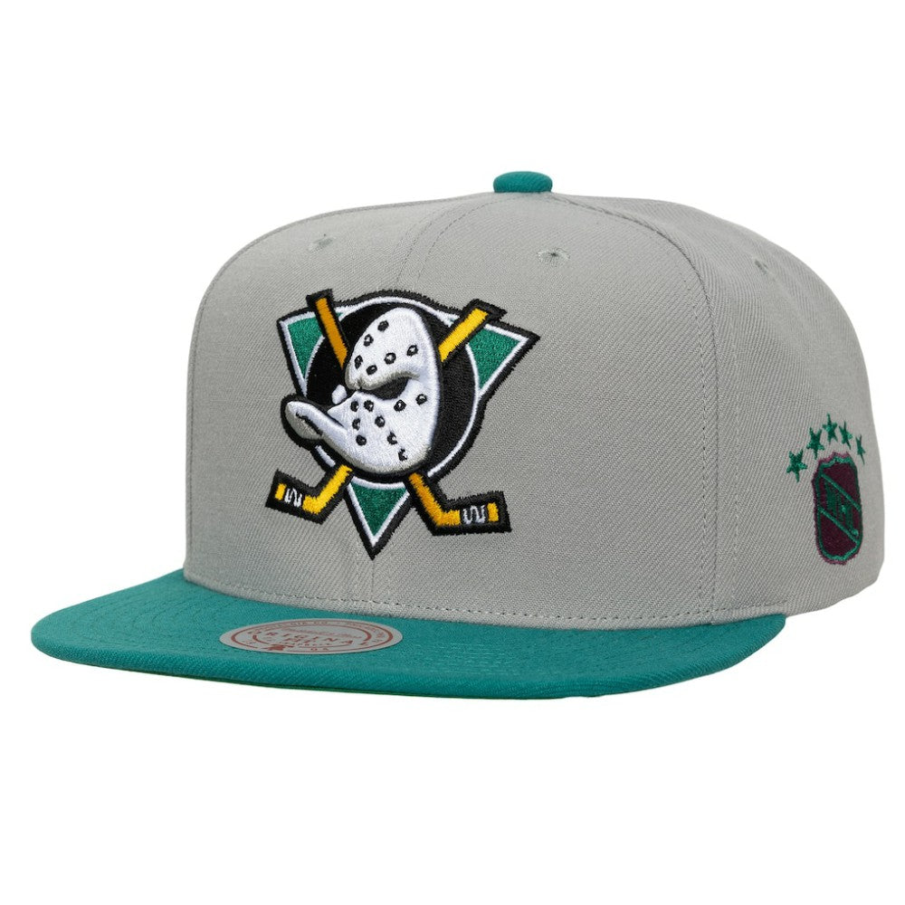 Anaheim Ducks Mitchell & Ness Legendary Away Snapback Hat - Gray Hats