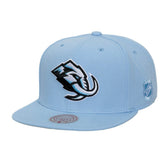 Utah Mammoth Mitchell & Ness Legendary Away Snapback Hat - Light Blue Hats