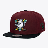 Anaheim Ducks Mitchell & Ness Legendary Home Snapback Hat - Maroon Hats