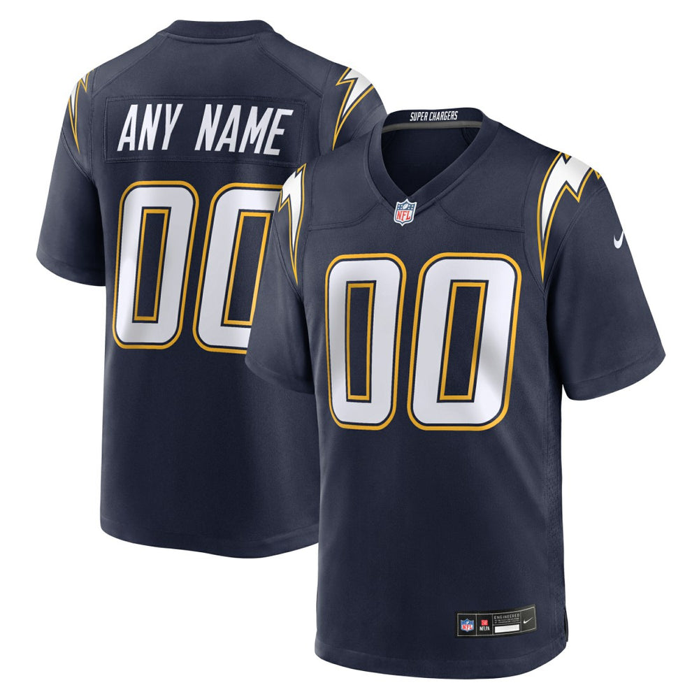 Los Angeles Chargers Alternate Super Chargers Game Custom Jersey - Navy cheap