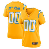 Los Angeles Chargers Women's Alternate Charger Power Game Custom Jersey - Gold sale