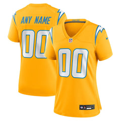 Los Angeles Chargers Women's Alternate Charger Power Game Custom Jersey - Gold sale
