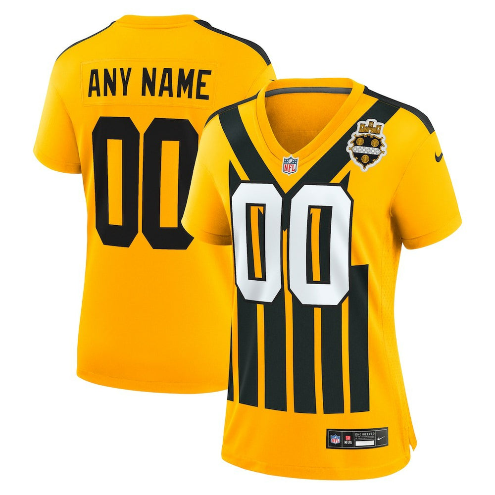 Pittsburgh Steelers Women's Alternate 1933 Throwback Game Custom Jersey - Gold for sale
