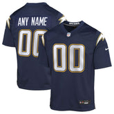 Los Angeles Chargers Youth Alternate Super Chargers Game Custom Jersey - Navy outlet