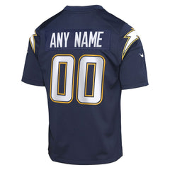 Los Angeles Chargers Youth Alternate Super Chargers Game Custom Jersey - Navy outlet