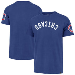 Chicago Cubs Upside Down Two-Peat Franklin T-Shirt Royal